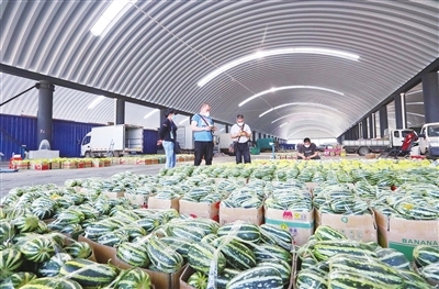 碧城煥新顏 西青區辛口鎮農產品批發市場交易罩棚改造完成